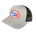 Trucker Hat, Adjustable, PVC 3D Patch (Grey)